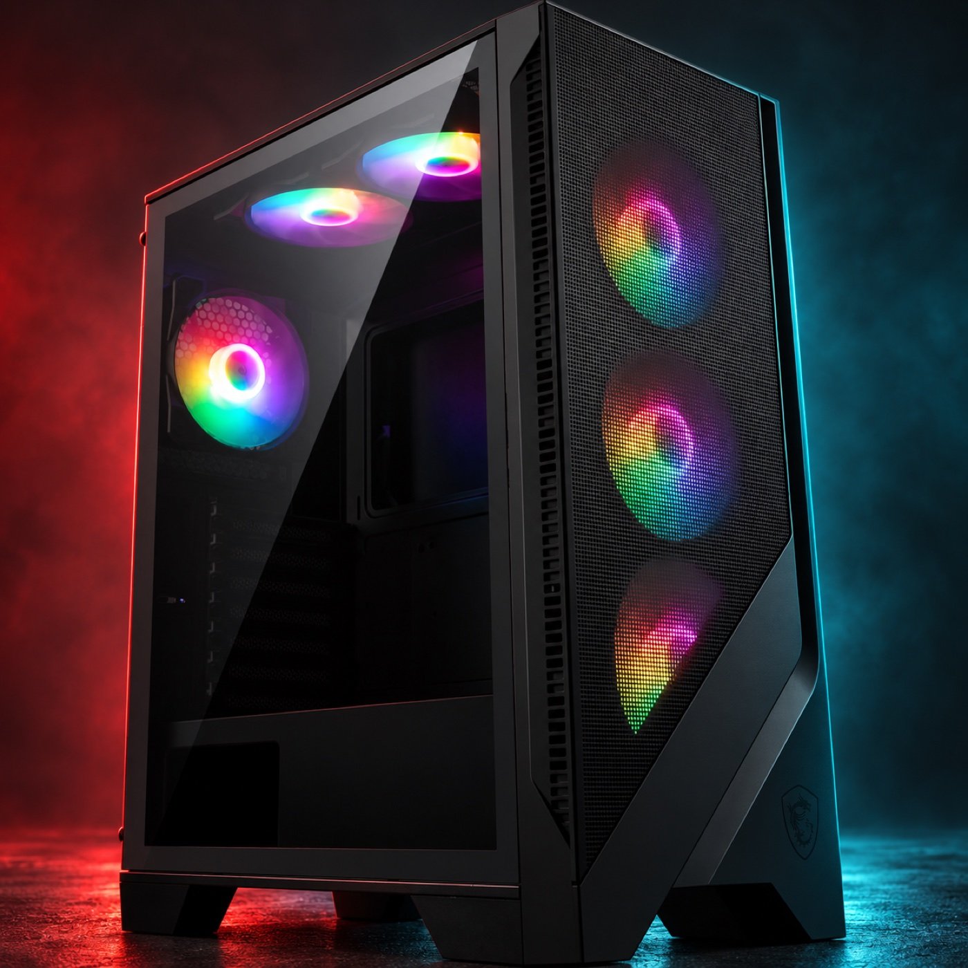 MSI MAG Forge 120A gaming PC case with RGB fans